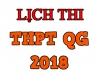 Bộ Giáo dục công bố lịch thi THPT quốc gia năm 2018